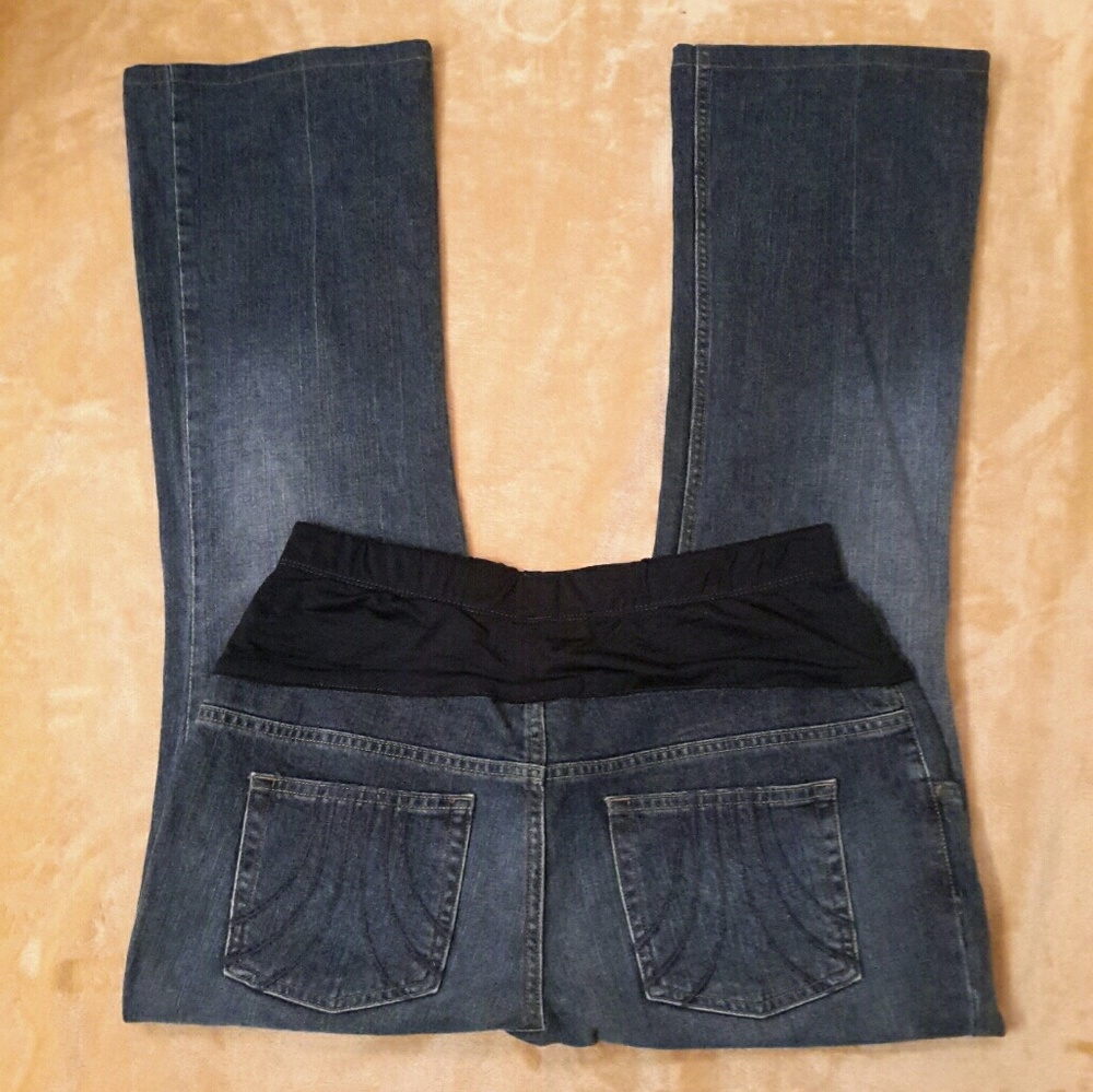 Liz Lange Maternity Boot Cut Jeans (Dark Wash)K-7